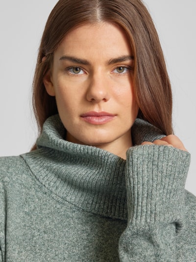 Vero Moda Pullover mit Wasserfall-Ausschnitt aus weichem Material-Mix Modell 'DOFFY' Schilf 3