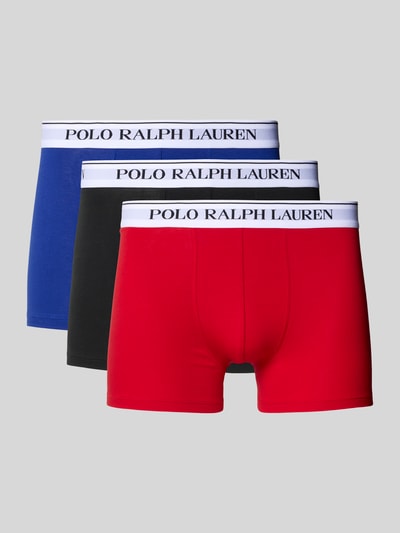 Polo Ralph Lauren Underwear Trunks mit elastischem Logo-Bund im 3er-Pack Hellrot 1