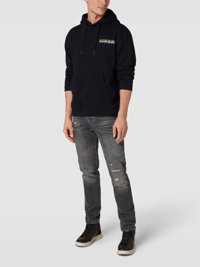 Napapijri Hoodie met logoprint, model 'QUITO' Zwart - 1