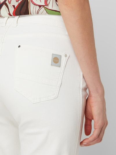 Milano Italy Korte jeans met stretch  Offwhite - 3