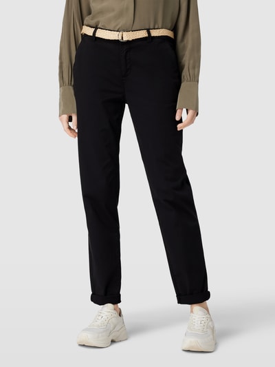 Esprit Chino in effen design met riem Zwart - 4