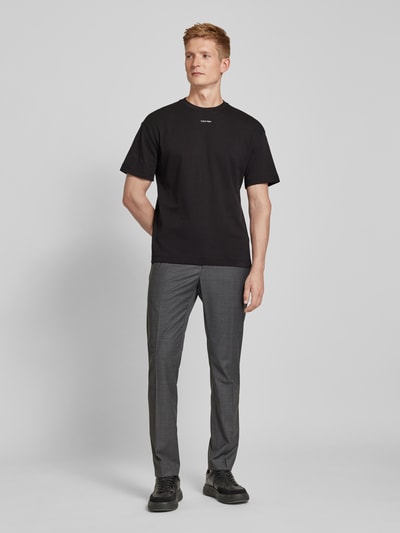 CK Calvin Klein T-Shirt mit Label-Print Black 1