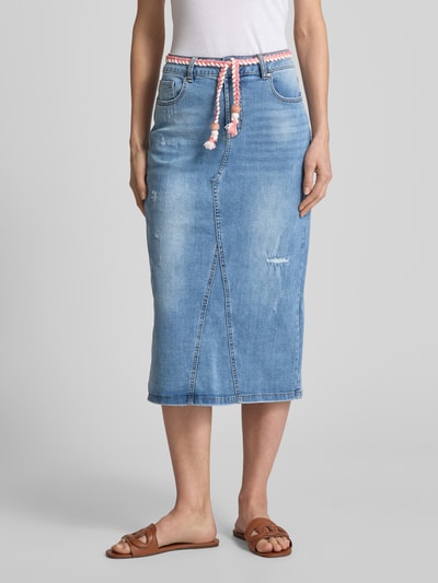 Buena Vista Jeansrok in destroyed-look Blauw - 4