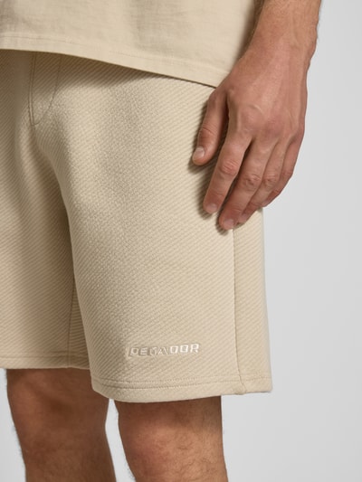 Pegador Sweatshorts mit Strukturmuster Beige 3