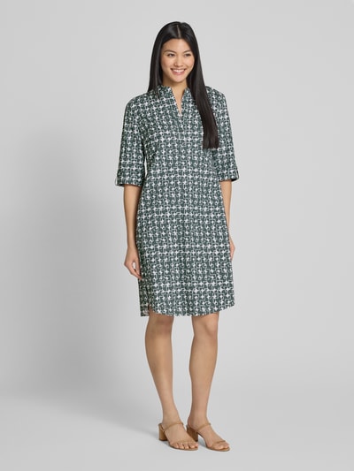 ROBE LÉGÈRE Knielange jurk met opstaande kraag Groen - 1