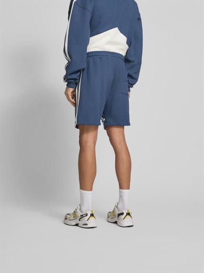RHUDE Sweatshorts mit Label-Print Marine 5