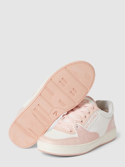 Replay Sneakers met labeldetails, model 'COBRA' Rosé - 4