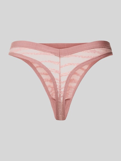 Sloggi String in meshlook, model 'Lenzing's Tencel™' Mauve - 3