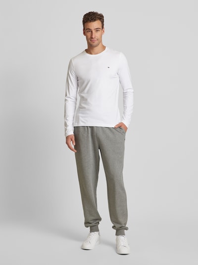 Tommy Hilfiger Sweatpants met elastische band, model ‘TERRY’ Lichtgrijs - 1