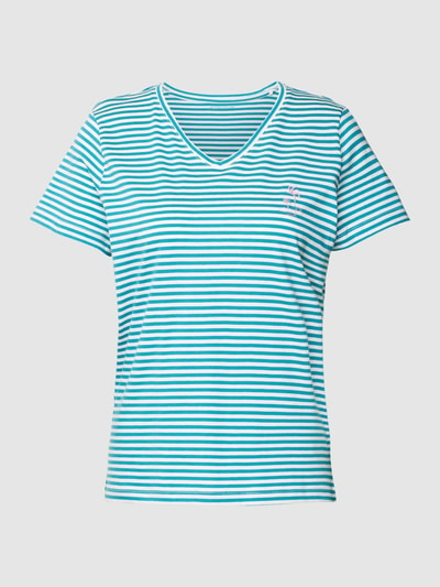 Tom Tailor T-shirt van katoen met streepmotief Offwhite - 2