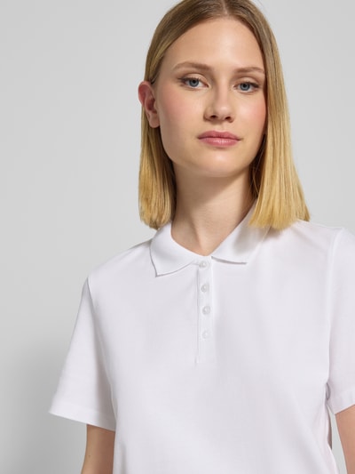 s.Oliver RED LABEL Regular Fit Poloshirt aus Baumwoll-Mix Weiss 3
