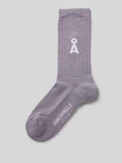 Armedangels Socken mit Logo-Detail Modell 'SAAMUS' Flieder 1