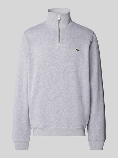 Lacoste Gebreide pullover met opstaande kraag Zilver gemêleerd - 2