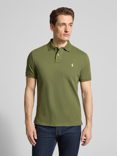 Polo Ralph Lauren Regular Fit Poloshirt aus reiner Baumwolle Oliv 4