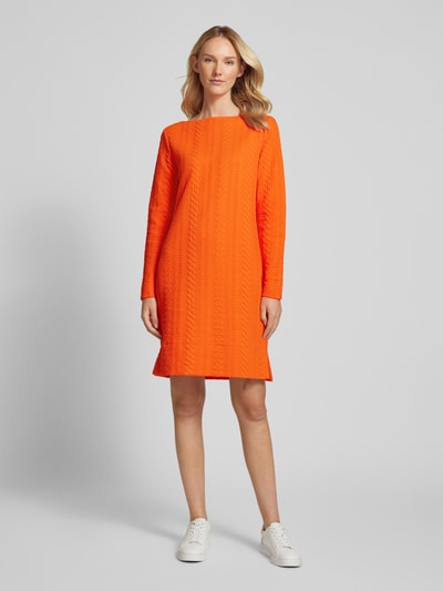 s.Oliver RED LABEL fließendes Midi-Kleid mit Baumwolle Orange 1