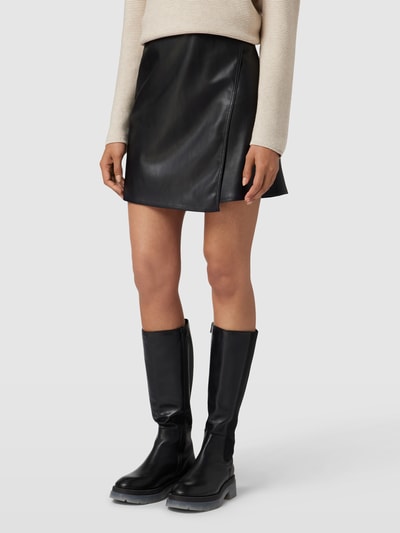 OPUS Spódnica mini w kopertowym stylu model ‘Reana’ Czarny 4