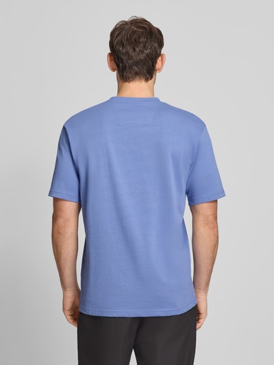 BOSS Green Regular Fit T-Shirt aus reiner Baumwolle Modell 'TEE 10' Blau 5