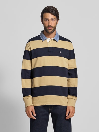 Gant Sweatshirt mit gerippten Ärmelabschlüssen Beige 4
