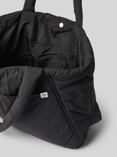 MSCH Copenhagen Shopper met labeldetail, model 'SIRIA SASJA' Zwart - 5