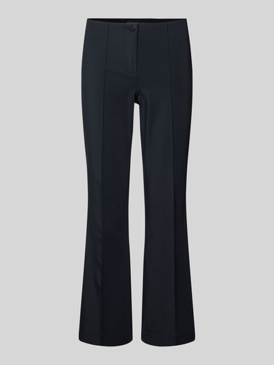 Cambio Spodnie materiałowe z poszerzaną nogawką o skróconym kroju model ‘ROS EASY KICK’ Granatowy 2