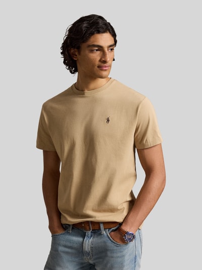 Polo Ralph Lauren Regular Fit T-Shirt aus reiner Baumwolle Khaki 4
