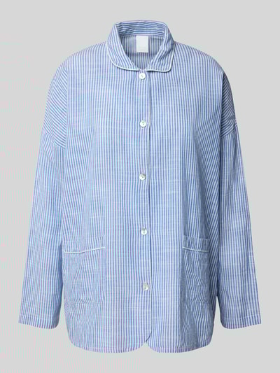 CCDK Copenhagen Góra od piżamy z listwą guzikową model ‘Amanda’ Niebieski 1