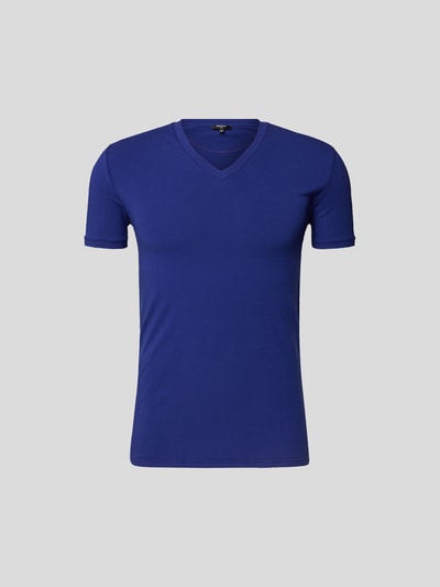 Balmain T-Shirt mit Label-Stitching Blau 2