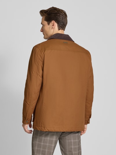 Christian Berg Men Jacke mit Kentkragen Mittelbraun 5