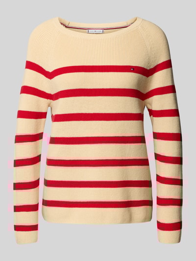 Tommy Hilfiger Regular fit gebreide pullover van zuiver katoen Rood - 2