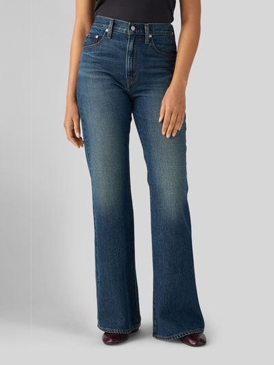 Levi's® tapered fit jeans van puur katoen in 5-pocketmodel Donkerblauw - 4
