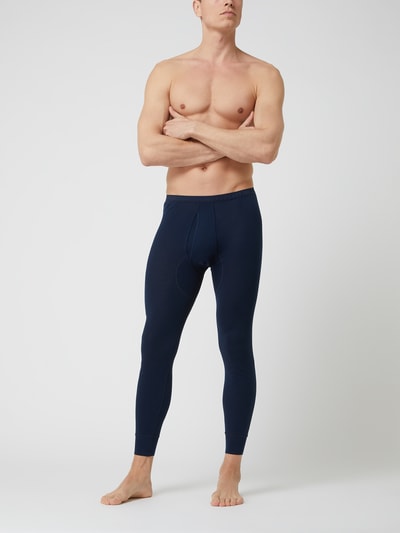 Schiesser Long Johns aus Baumwolle  Dunkelblau 1