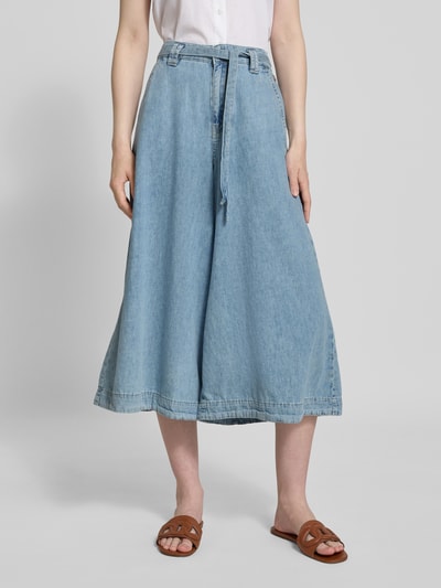 Gang Wide Fit Jeansculotte mit Bindegürtel Modell 'Scarla' Hellblau 4
