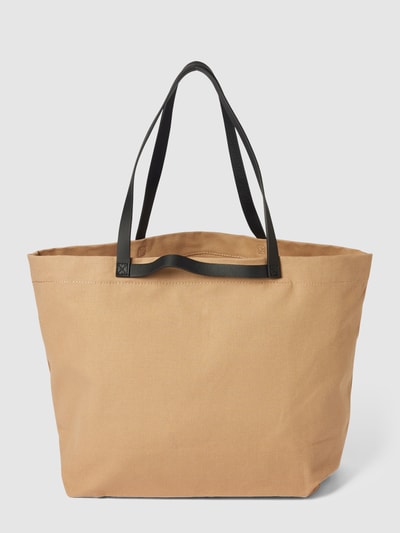 LIEBESKIND BERLIN Shopper met labelprint, model 'CANVAS' Taupe - 5