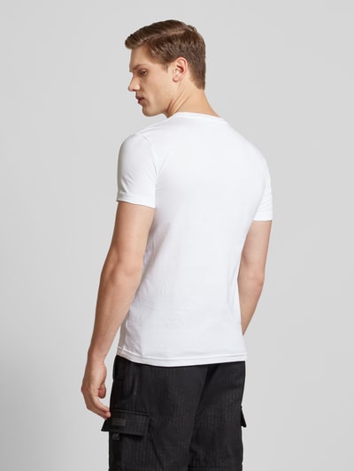 Calvin Klein Jeans T-Shirt mit Label-Print Weiss 5