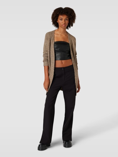 PIECES Longcardigan mit Eingrifftaschen Mittelbraun Mel 1