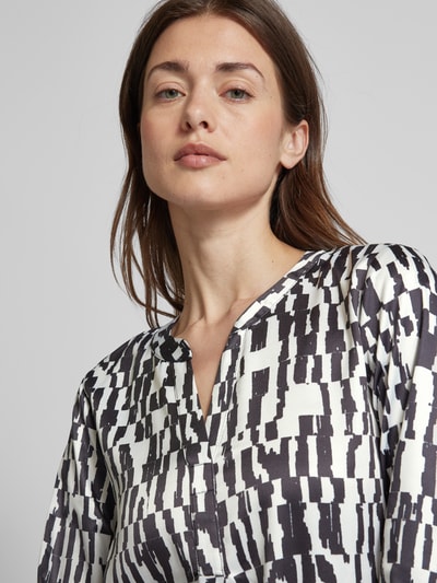 Christian Berg Woman Selection Bluse mit Allover-Muster Black 3