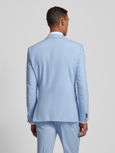 HUGO Colbert met paspelzak op de borst, model 'Arti' Lichtblauw - 5