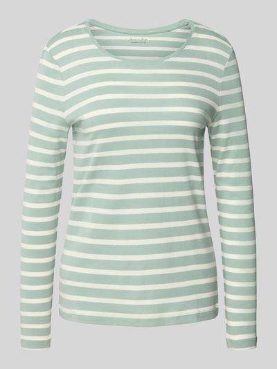 Christian Berg Woman Longsleeve mit Rundhalsausschnitt Helltuerkis 2