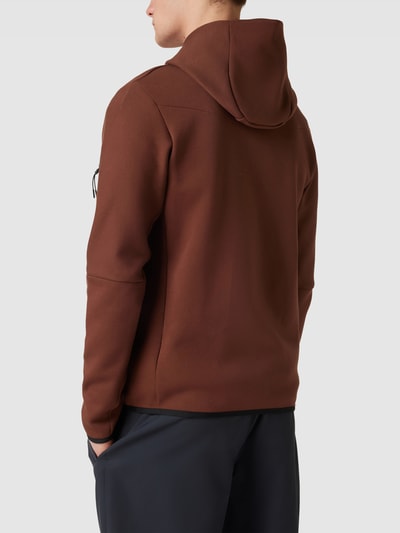 Nike Sweatjacke mit Kontraststreifen Modell 'TECH' Cognac 5