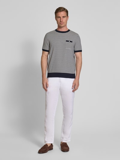 bugatti T-Shirt mit Brusttasche Marine 1