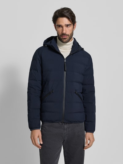 Marc O'Polo Regular fit donsjack met capuchon Marineblauw - 4