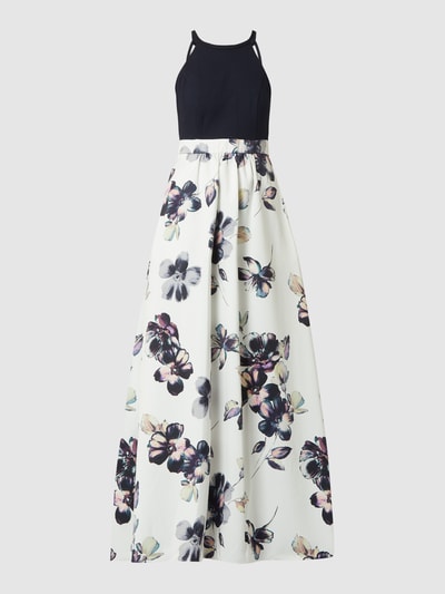 Jake*s Cocktail Abendkleid mit Zierriemen Offwhite Melange 2