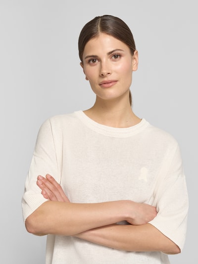 ARMEDANGELS relaxed fit trui van linnenmix model 'SL LINEN' Offwhite - 3