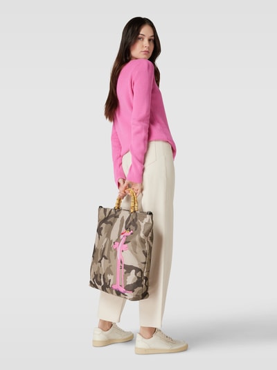 Stuff Maker Tote Bag mit Motiv-Print Oliv 1