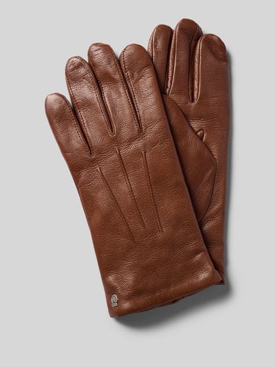 Roeckl Handschoenen van echt leer, model 'Dover' Cognac - 1