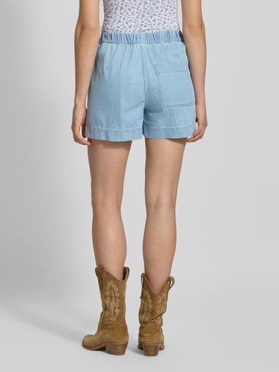 Pieces Loose fit korte jeans van katoenmix, model 'TULA' Lichtblauw - 5