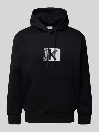 Calvin Klein Jeans Hoodie mit Label-Print Black 1