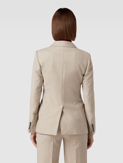 Max Mara Studio Blazer aus Schurwolle-Mix mit Pattentaschen Modell 'MAPPA' Beige 5