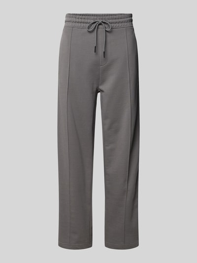 HUGO Sweatpants met elastische band, model ‘Dishorte’ Lichtgrijs - 2