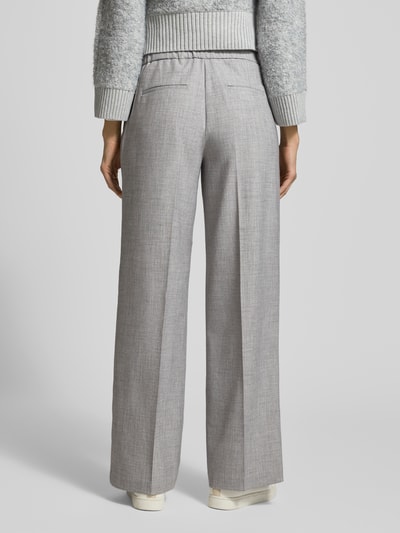 OPUS Stoffen broek met lengtenaden, model 'Maiga cozy' Lichtgrijs gemêleerd - 5